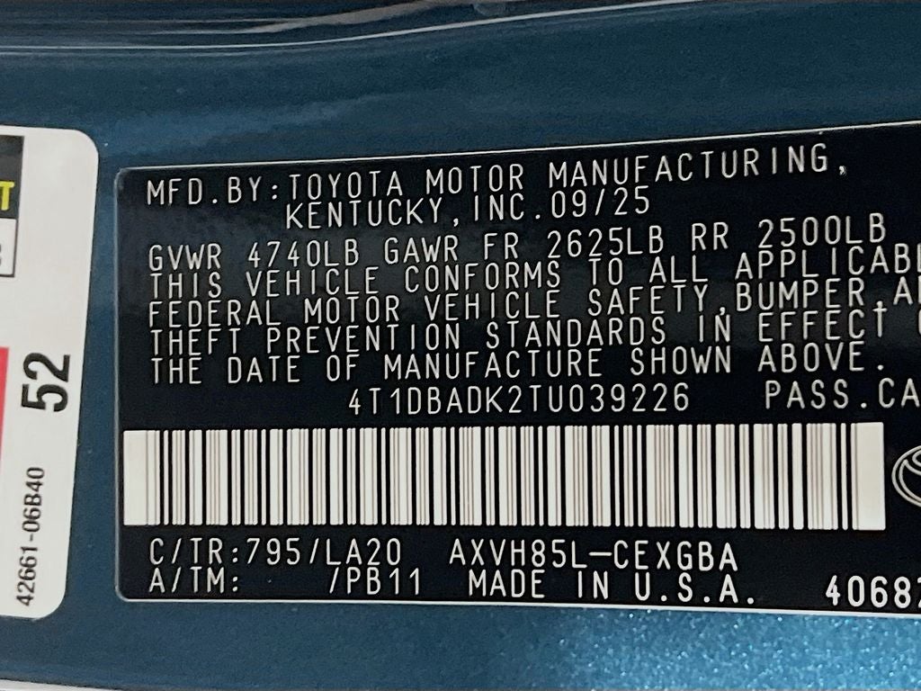 2026 Toyota Camry XLE