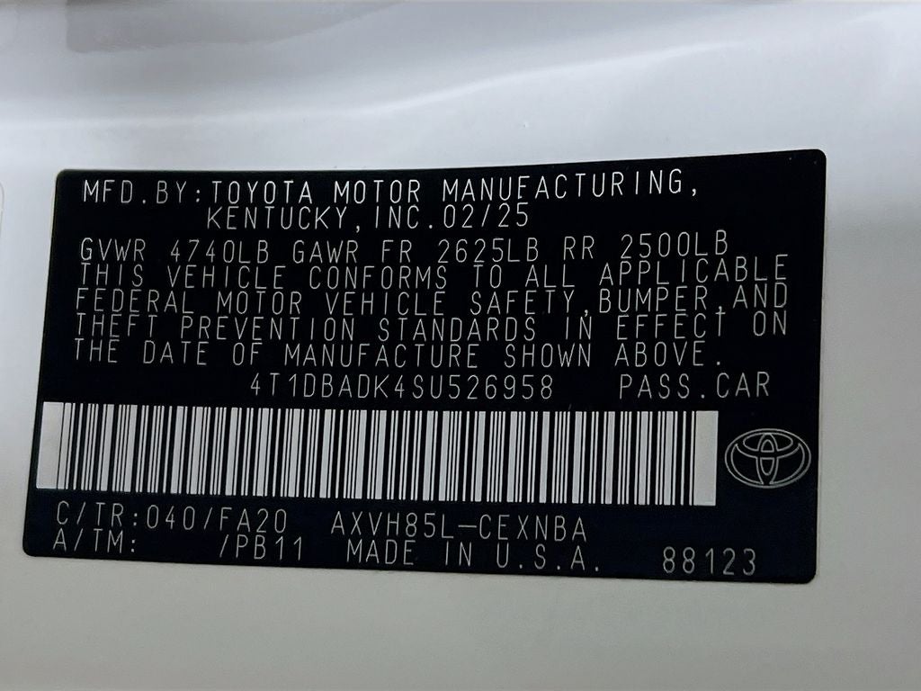 2025 Toyota Camry LE