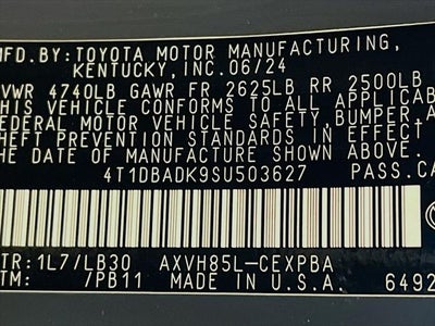 2025 Toyota Camry XSE