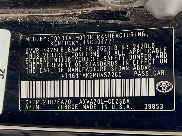 2021 Toyota Camry SE