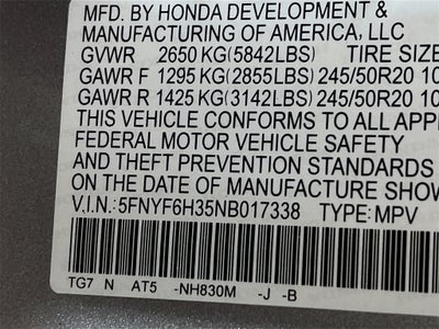 2022 Honda Pilot Sport