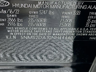 2022 Hyundai Santa Fe SEL