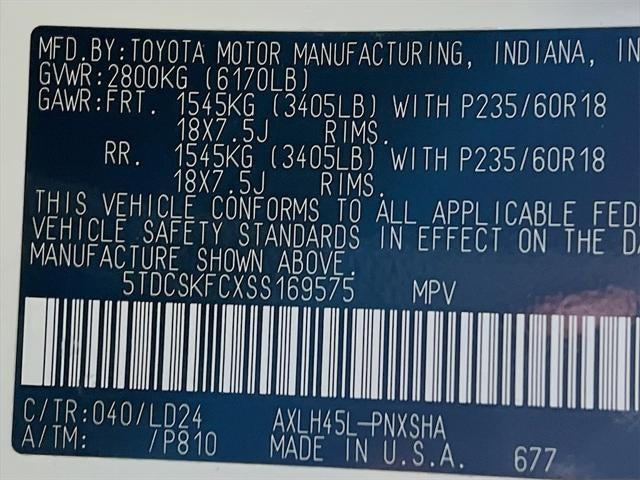 2025 Toyota Sienna XSE 7 Passenger