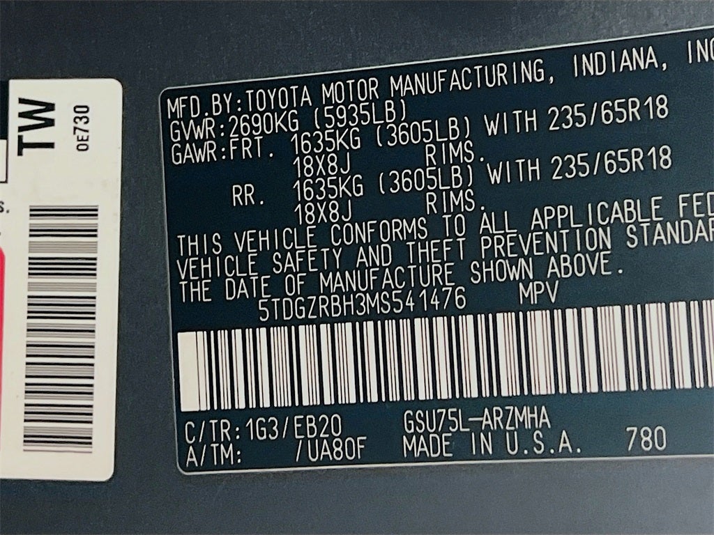 2021 Toyota Highlander XLE