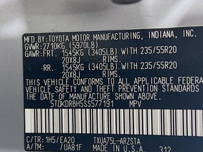 2025 Toyota Highlander XSE