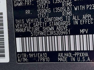 2024 Toyota Sienna XLE 8 Passenger