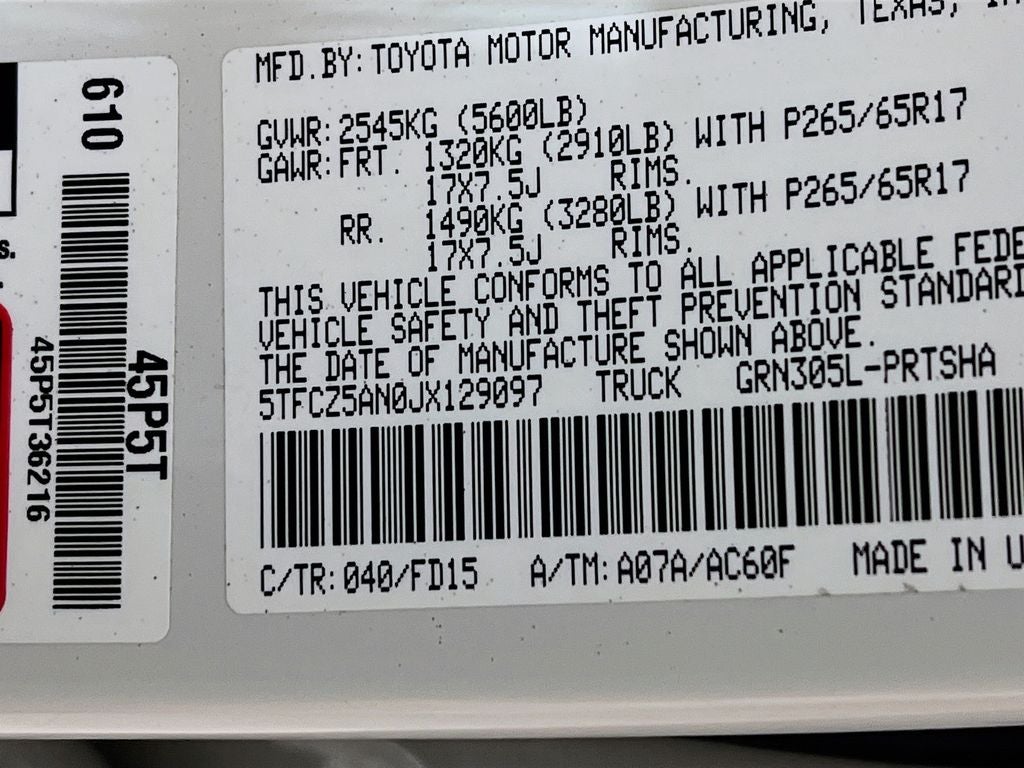 2018 Toyota Tacoma TRD Sport V6