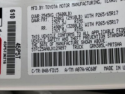 2018 Toyota Tacoma TRD Sport V6