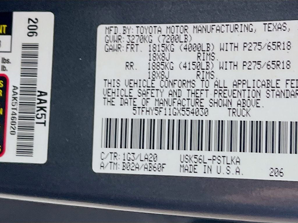 2016 Toyota Tundra Limited CrewMax