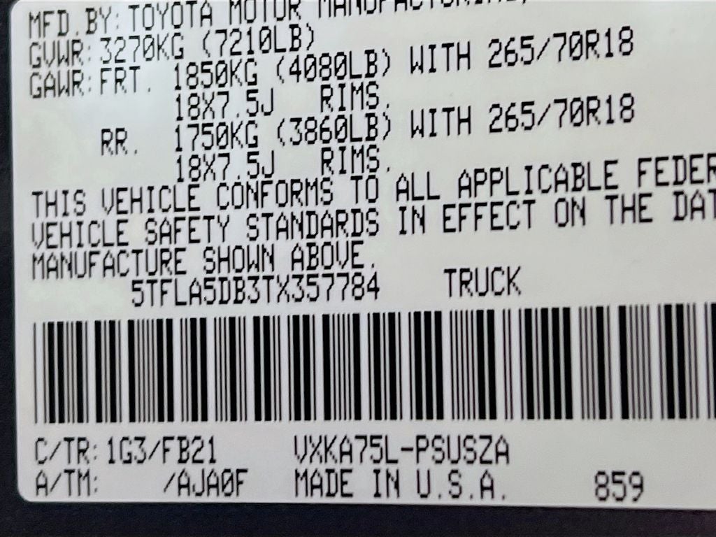 2026 Toyota Tundra SR5