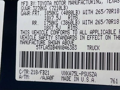 2022 Toyota Tundra SR5