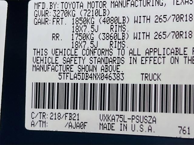 2022 Toyota Tundra SR5