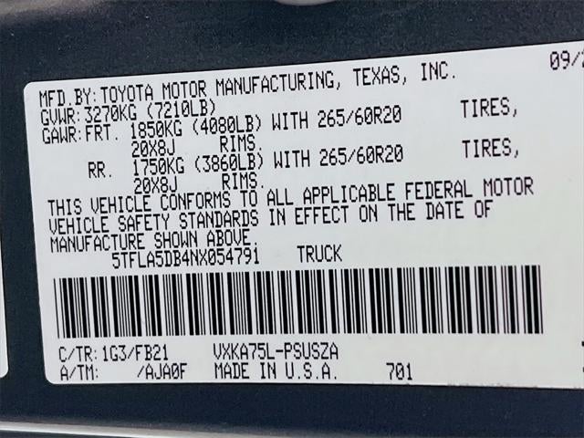 2022 Toyota Tundra SR5