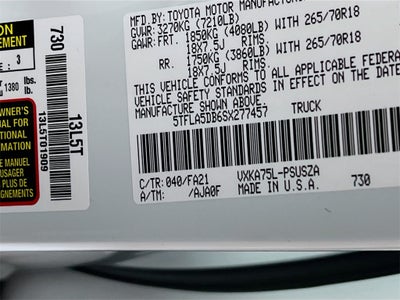 2025 Toyota Tundra SR5