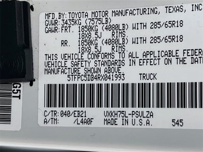 2024 Toyota Tundra Hybrid TRD Pro