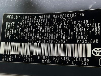 2025 Toyota Corolla LE