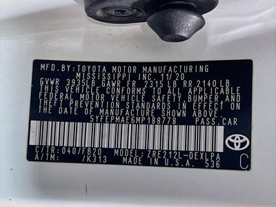 2021 Toyota Corolla LE