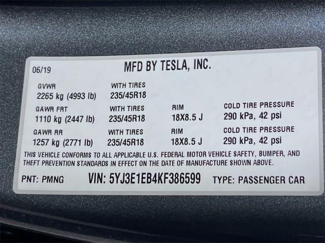 2019 Tesla Model 3 Long Range