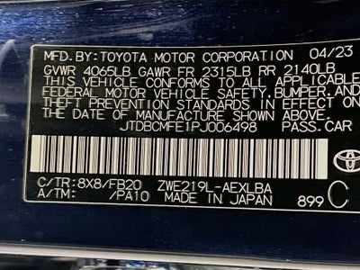 2023 Toyota Corolla Hybrid LE