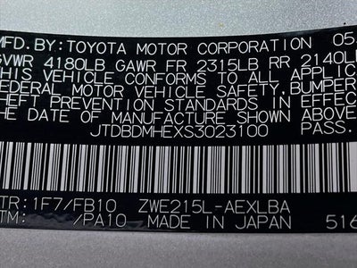 2025 Toyota Corolla Hybrid LE