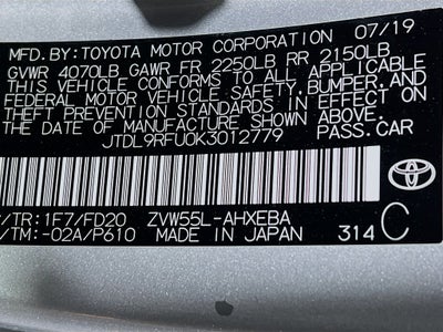 2019 Toyota Prius LE AWD-e