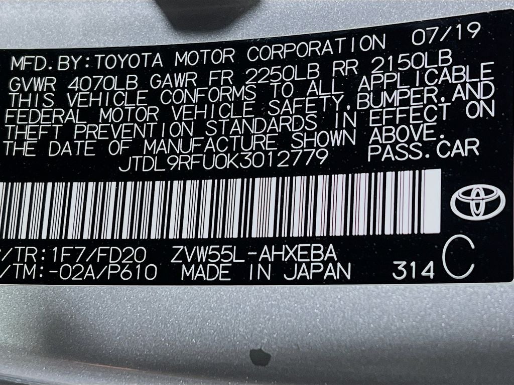 2019 Toyota Prius LE AWD-e