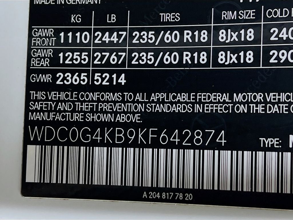 2019 Mercedes-Benz GLC GLC 300 4MATIC®