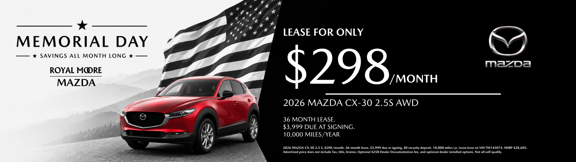 2026 CX-30 lease special