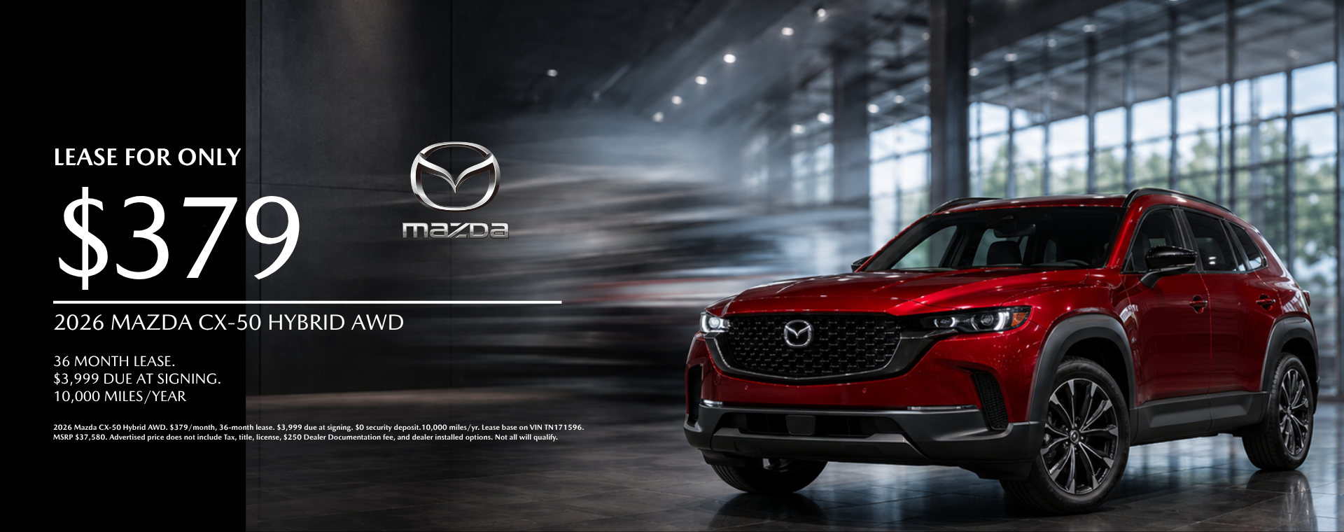 2026 CX-50 hybrid lease special