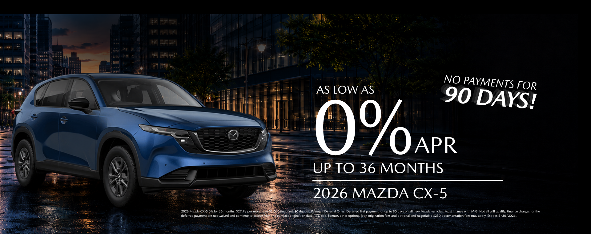 2026 CX-5 0% APR Special