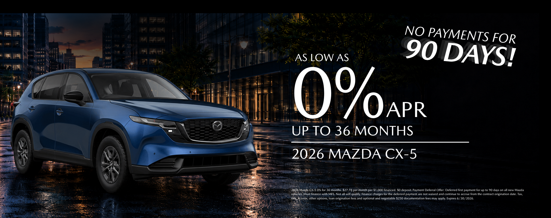 2026 CX-5 0% APR Special