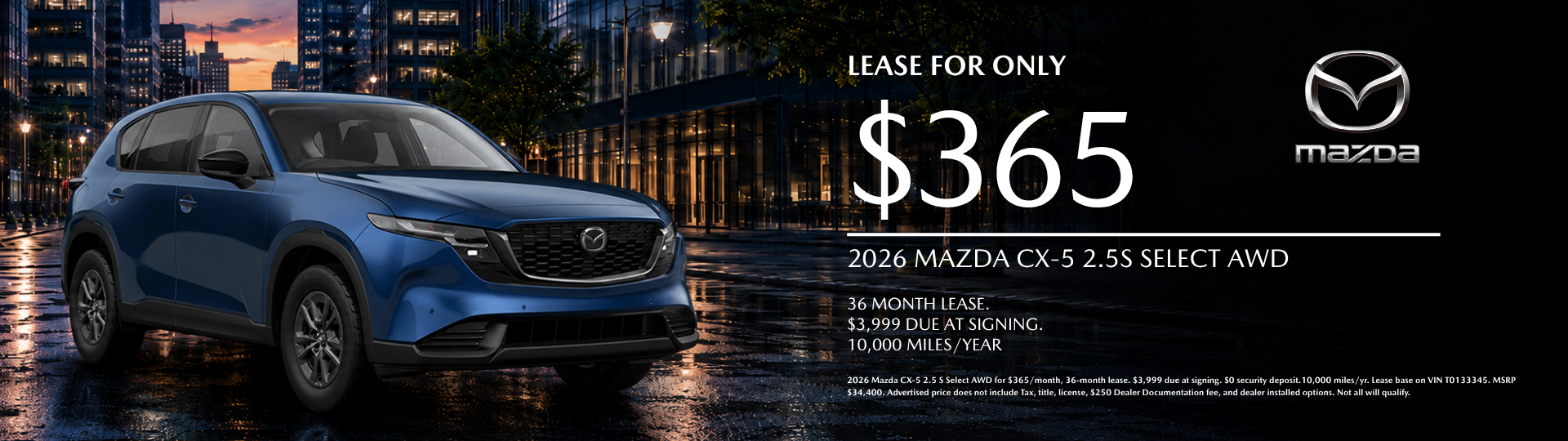 2026 CX-5 Lease Special