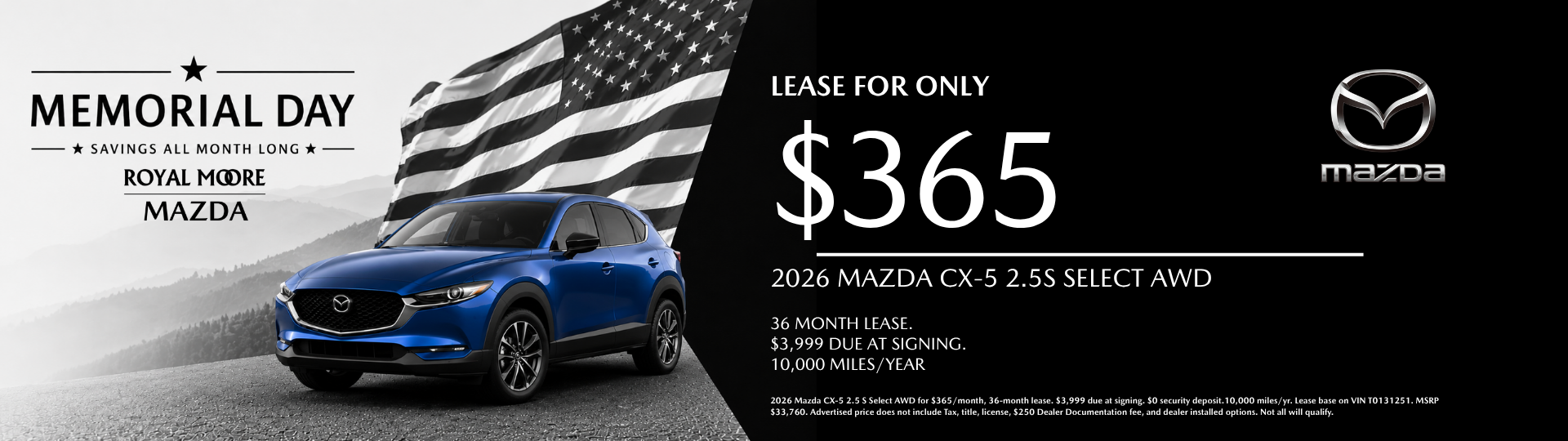 2026 CX-5 Lease Special