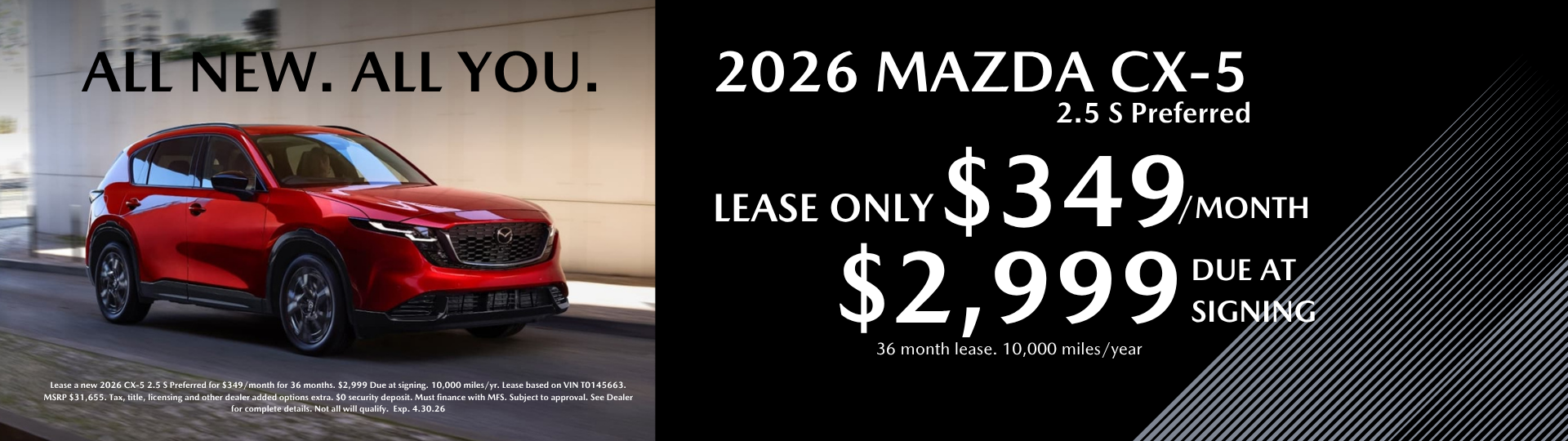 2026 CX-5 Lease Special